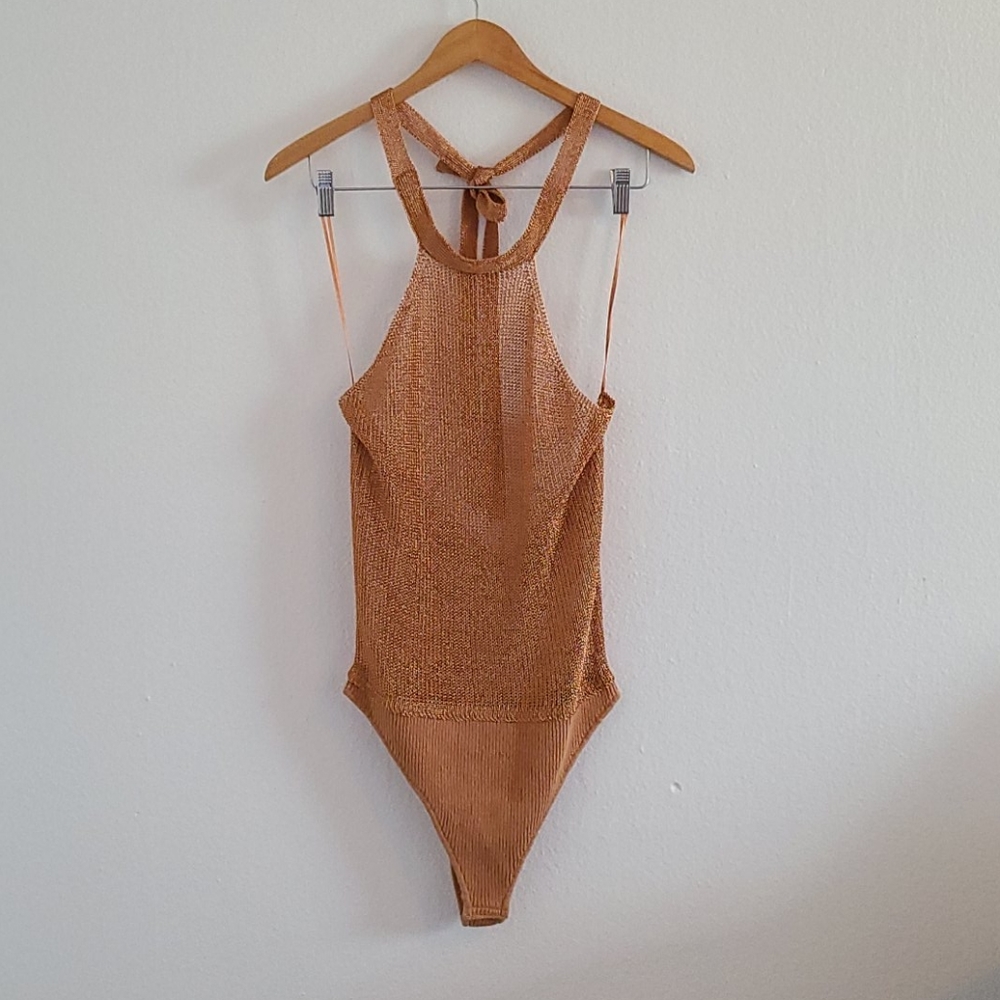 Free People Intimately faux chainmail bodysuit